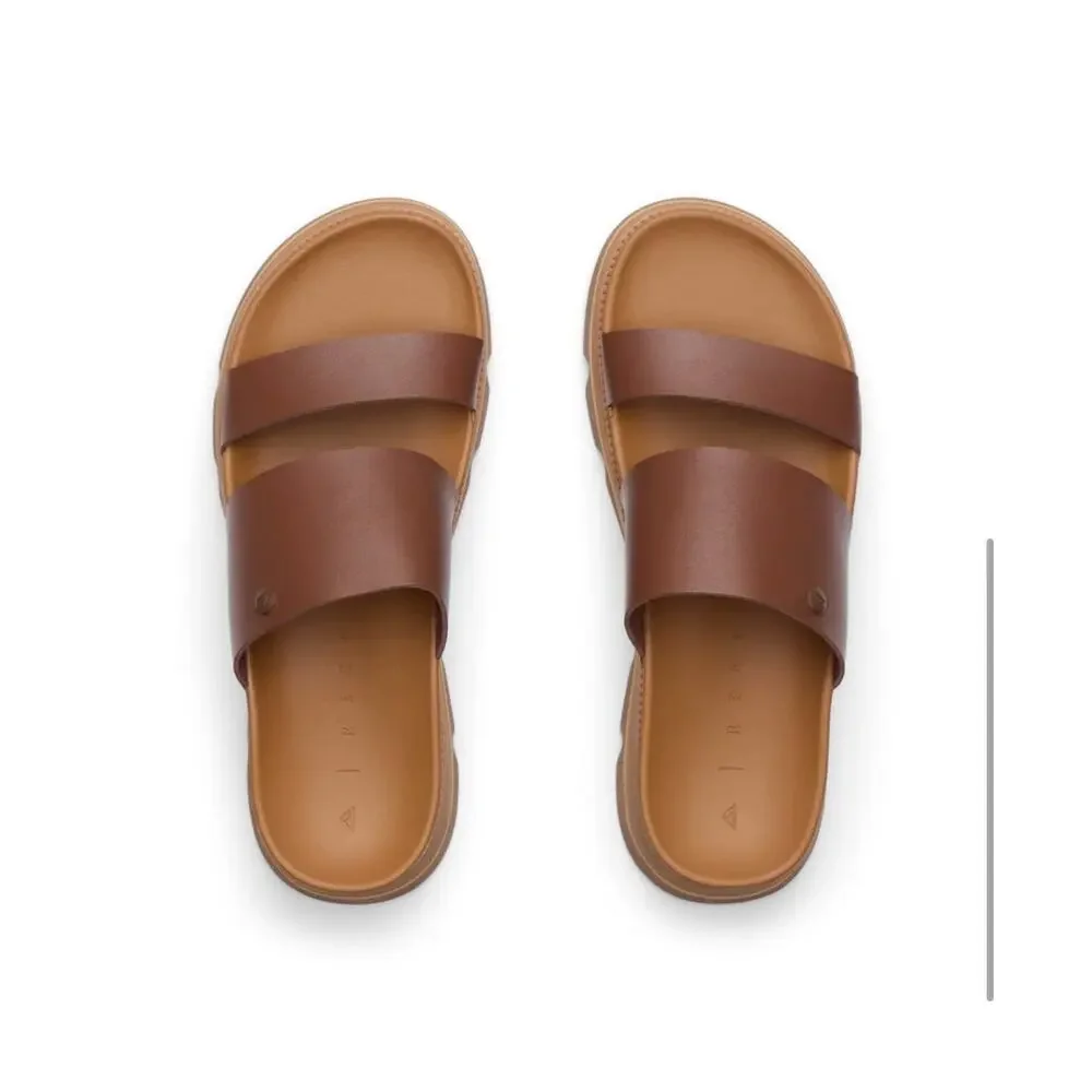 NWOB Reef Vista Luxe Siaa Countered Comfort Sandals Brown Platform Size 9